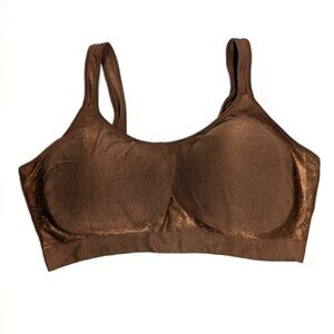 Truekind Daily Comfort Wirefree Shaper Bra Chocolate Brown Women's 4XL 44 46 48